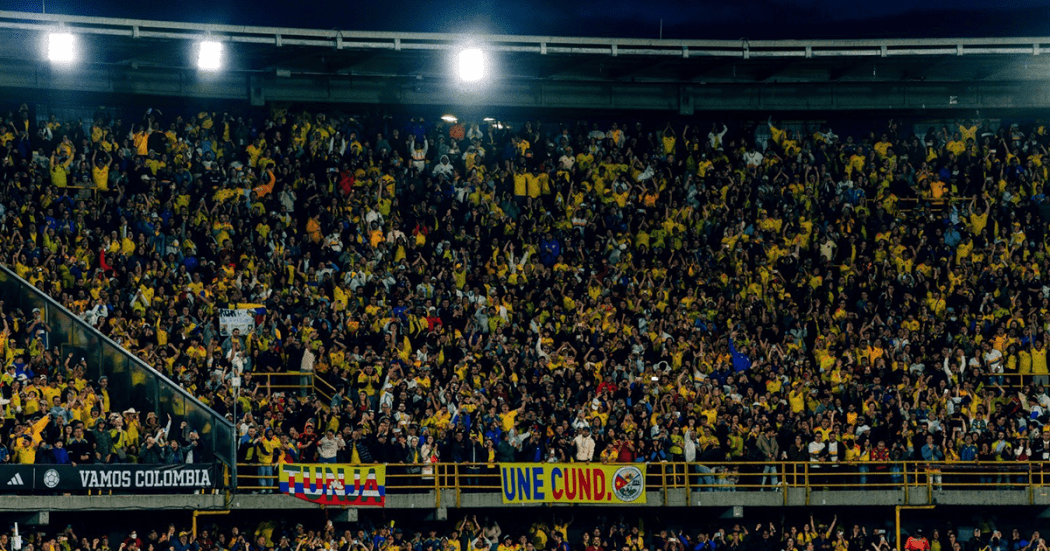 Imagen de hinchas de la selección en El Campín
