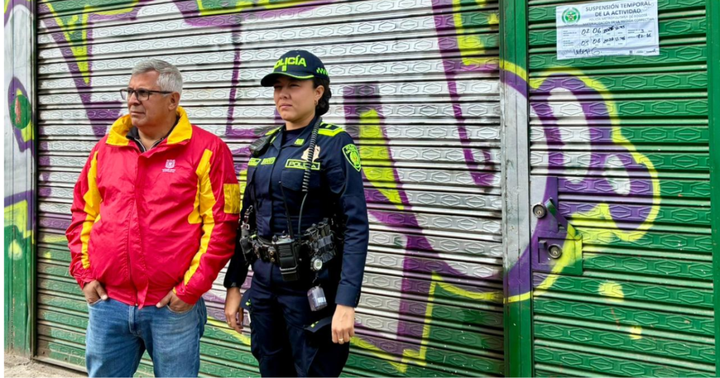 Foto de funcionarios del Distrito en operativo de seguridad