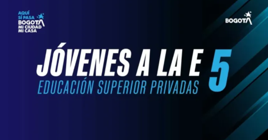Imagen gráfica de la convocatoria de Jóvenes a la E