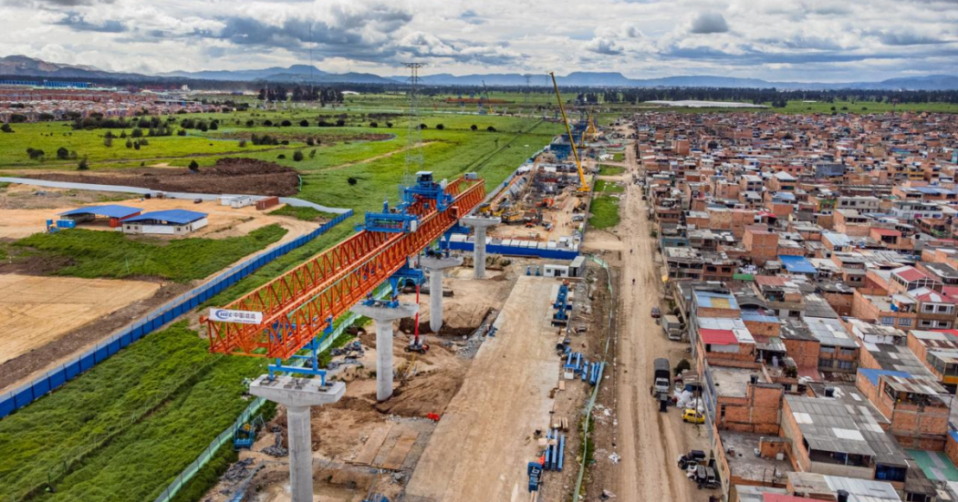 Imagen panorámica de un barrio de Bogotá en donde pasa al Línea 1 del Metro de Bogotá