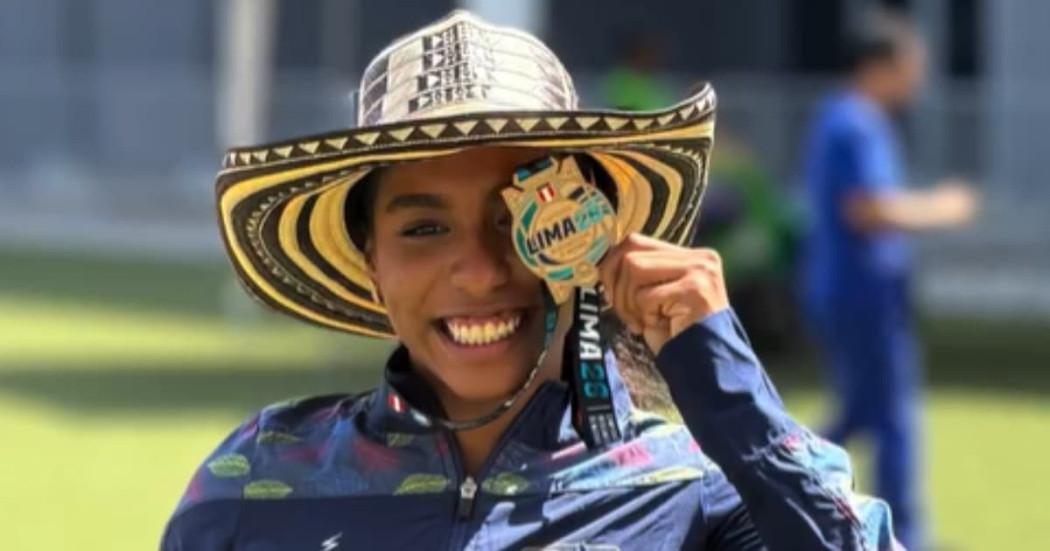 Natalia Linares medallista de oro en Iberoamericano de Atletismo de Lima, Perú