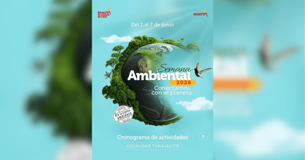 Imagen de la pieza gráfica de la Alcaldía Local de Tunjuelito que promociona la semana ambiental