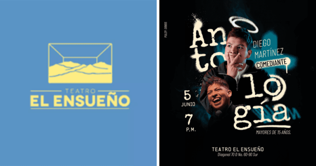 Imagen promocional del stand up comedy que se presentará en el Teatro EL Ensuelo el 3 de junio.