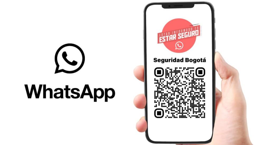 Código QR para escanear y unirse al canal oficial de WhatsApp de la Secretaría Distrital de Seguridad.