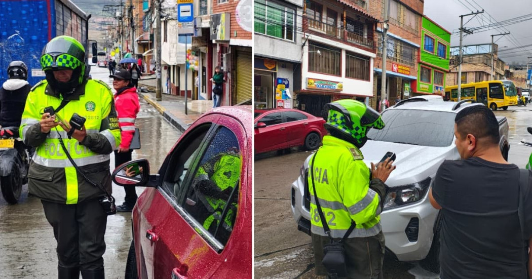 Foto de operativos en Usme al sur de Bogotá, contra el malparqueo.
