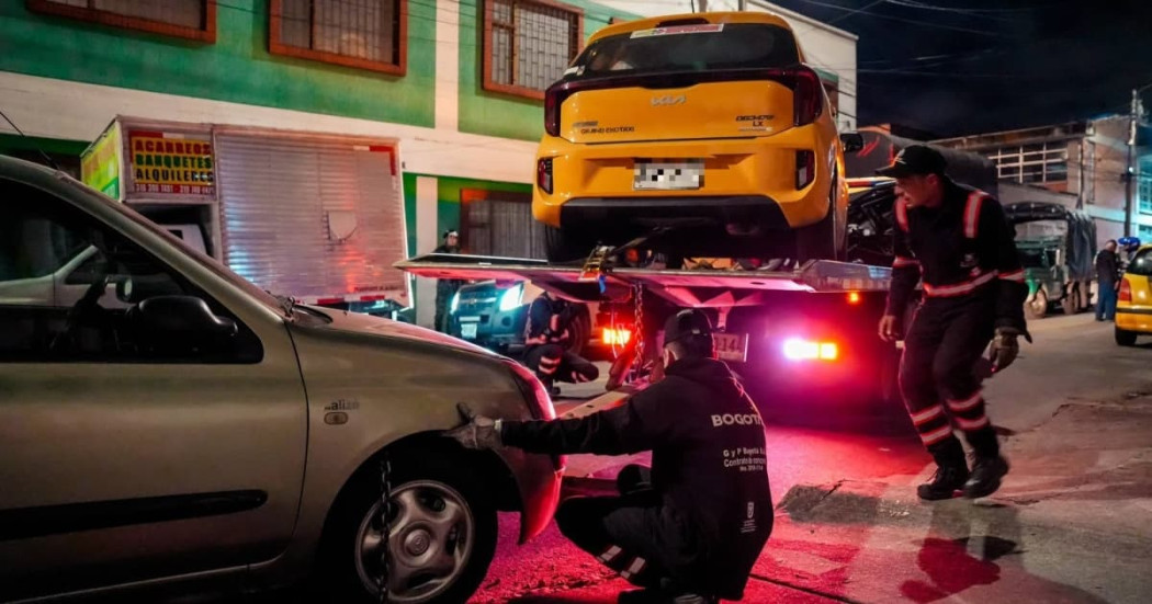 Foto de operativos por malparqueo en Bogotá.