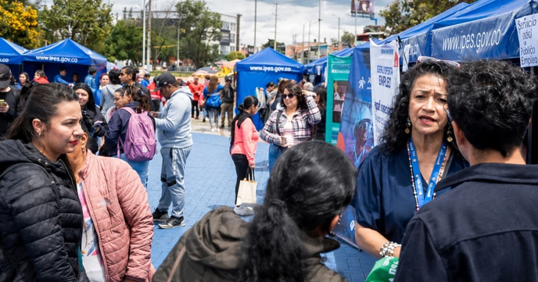 Foto de la feria Corazón del IPES en Bogotá.