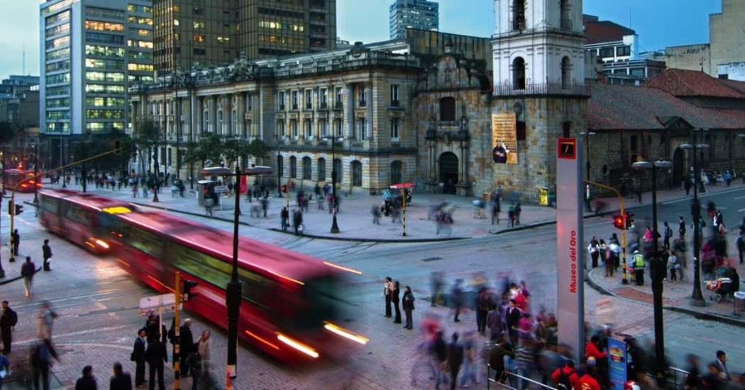 Foto de la avenida Jiménez en el centro de Bogotá.
