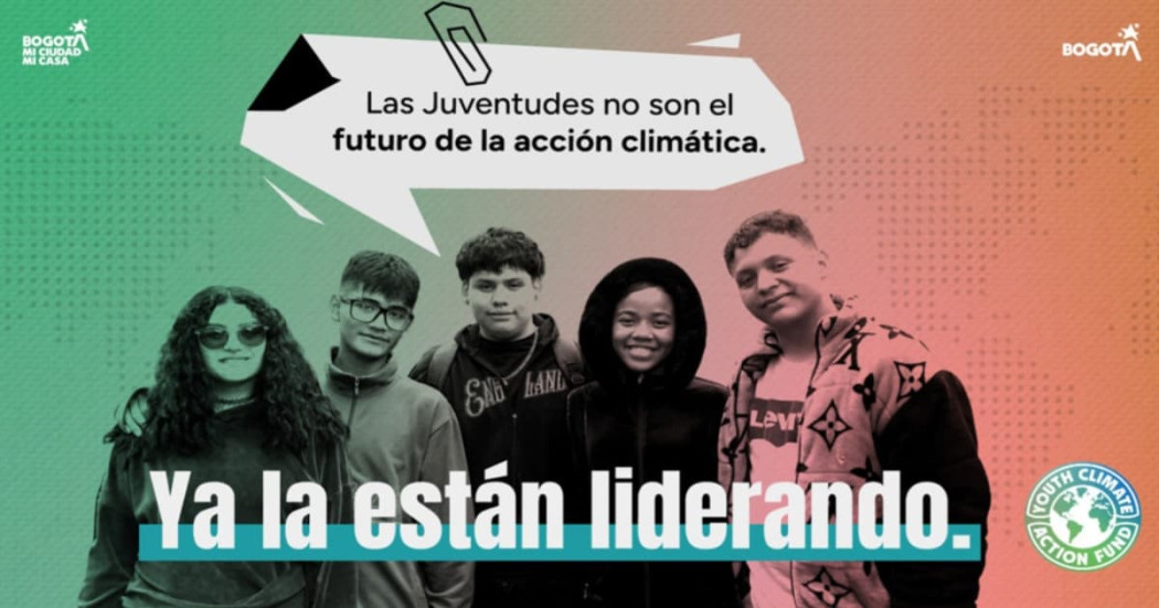 Foto de un grupo de jóvenes integrantes del Fondo de Juventud y Acción Climática.