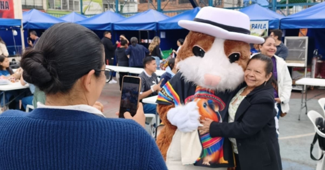 Foto del FestiCuy con cultura nariñense en Bogotá.