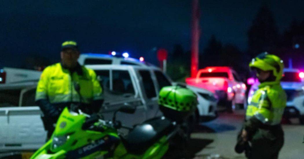 Foto de operativo de la Policía y otras autoridades en Bogotá.