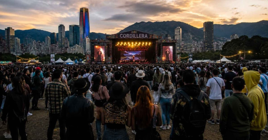 Foto de la tarima del Festival Cordillera en Bogotá.