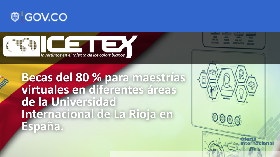 Profesional estudiando una maestría virtual con beca internacional.