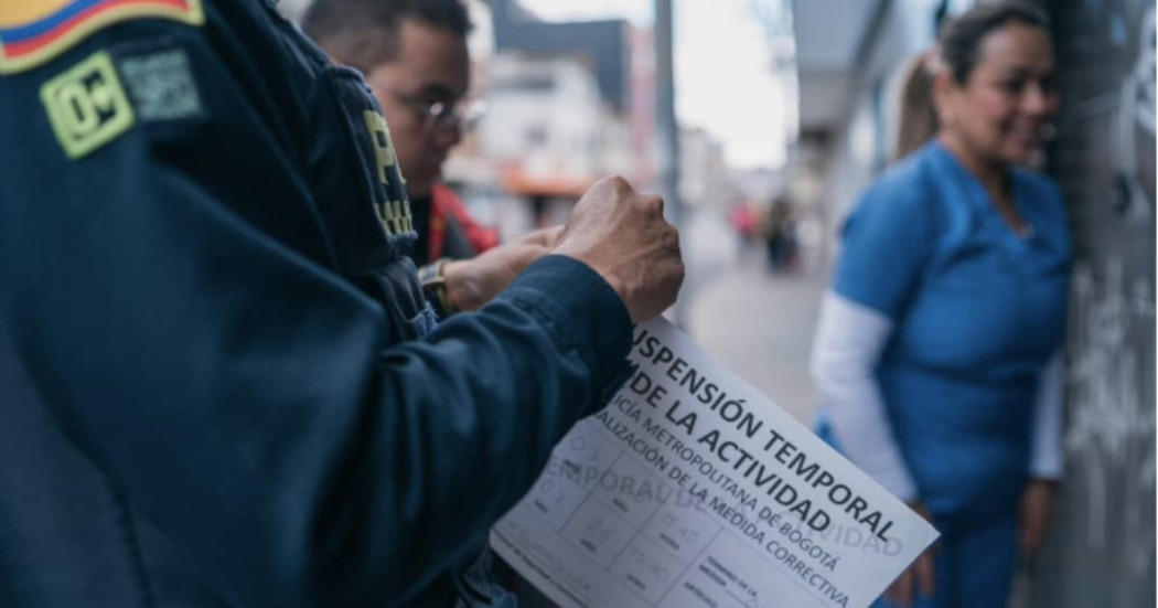 Foto del operativo a centros odontológicos en Tunjuelito, al sur de Bogotá.