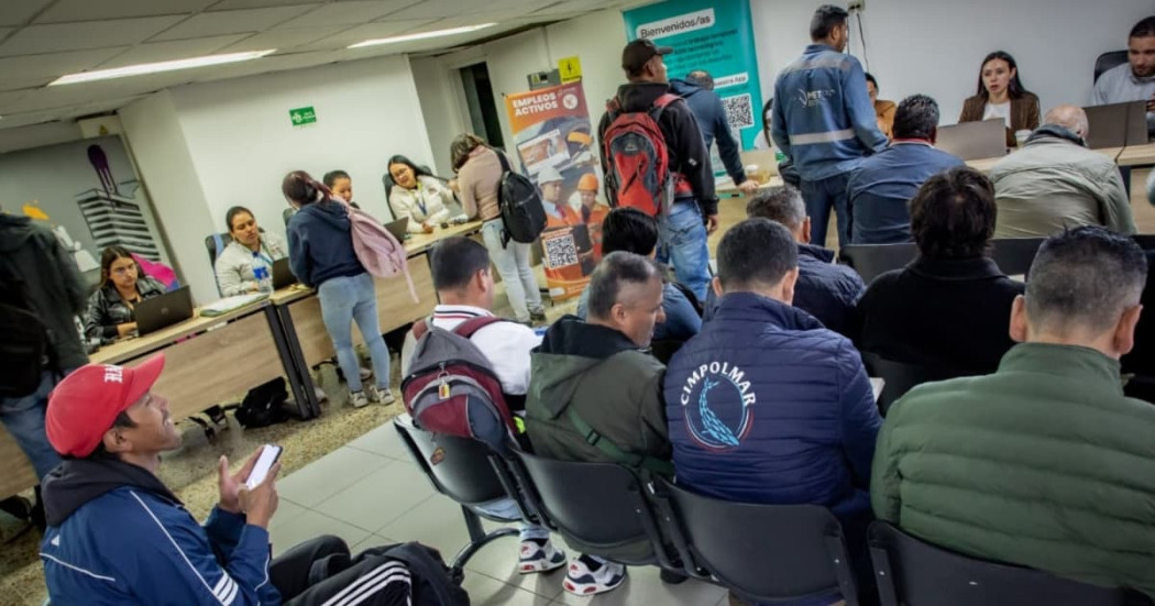 Foto de las ferias de empleo en Bogotá.