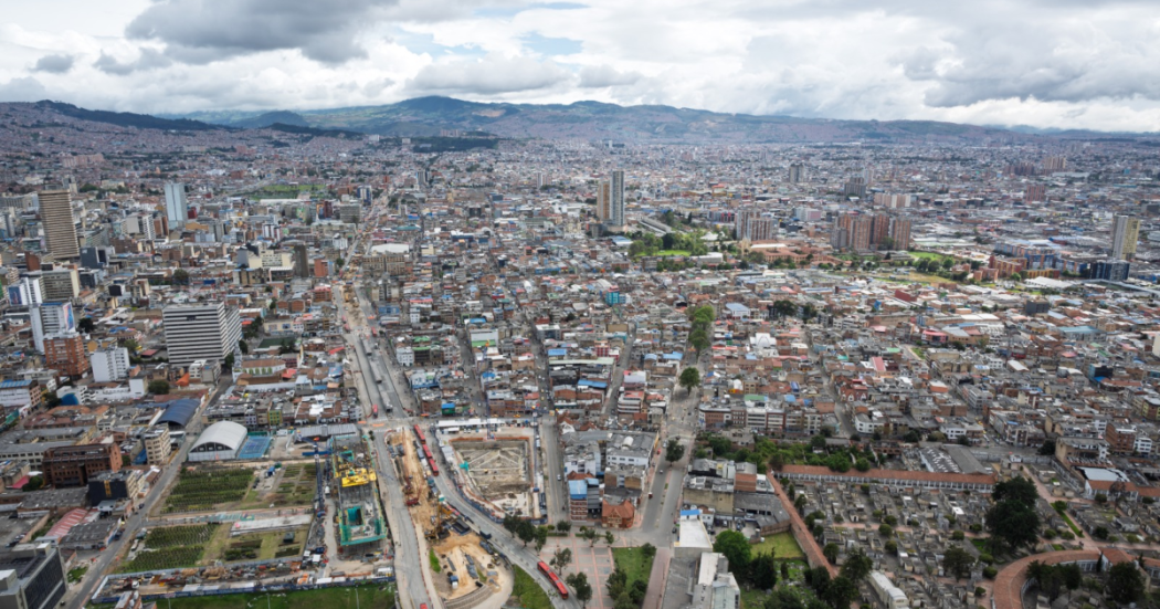 Imagen panorámica de Bogotá 