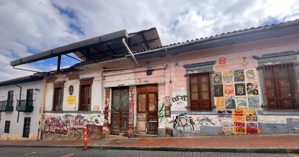 Imagen de la fachada de la casona en La Candelaria