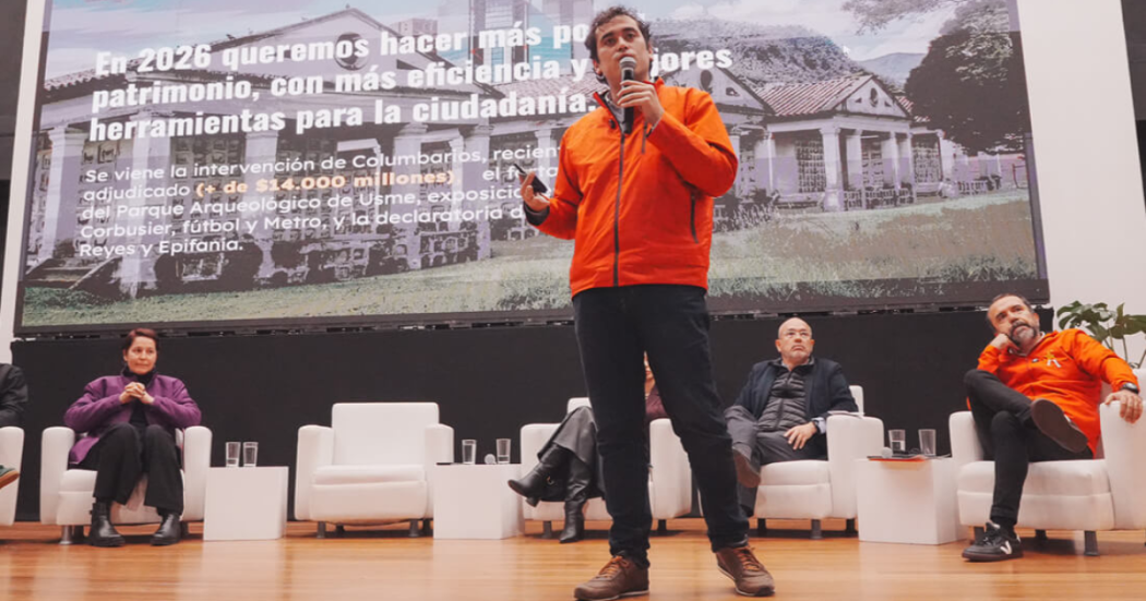 Imagen de Diego Parra Cortés exponiendo balance a junio de 2026 del IDPC