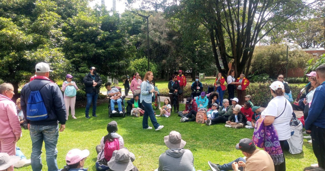 Foto de una jornada de bienestar en el Jardín Botánico
