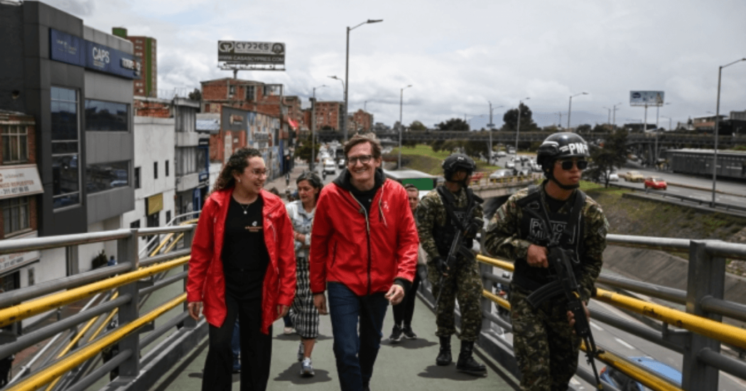 Secretario de Gobierno, Gustavo Quintero Ardila, durante recorrido.