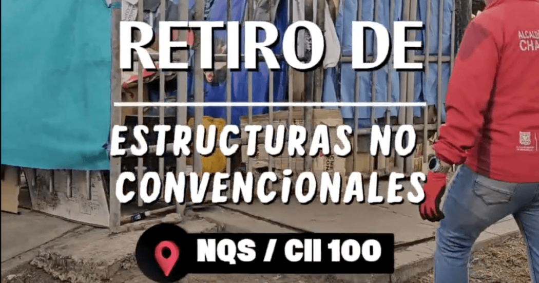 Retiro de estructuras no convencionales. NQS con calle 100