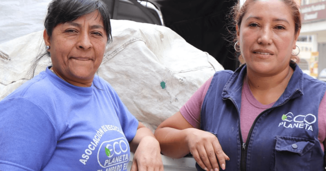 Dos mujeres recicladoras.