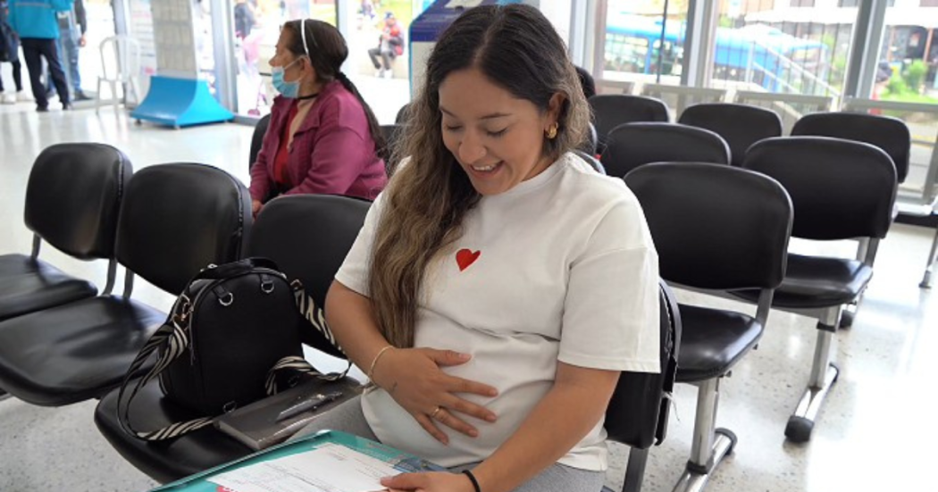 Foto de una mujer embarazada