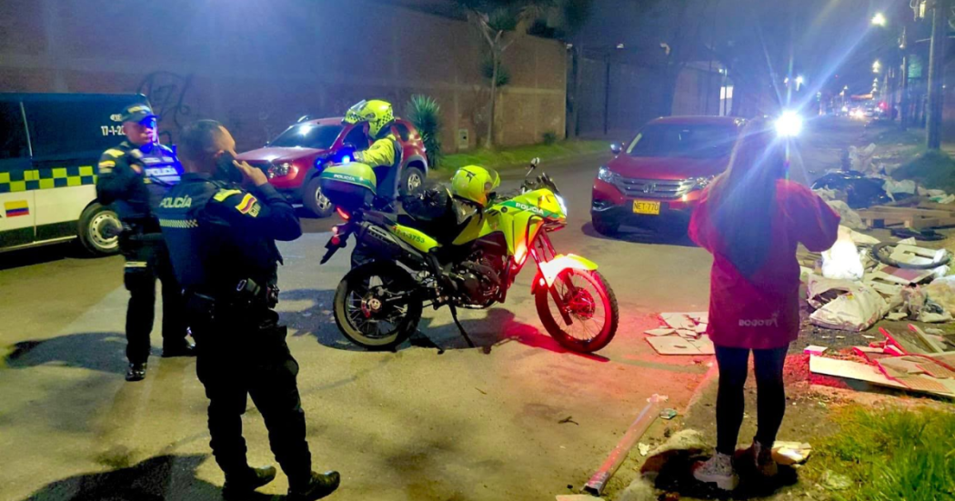 Foto de funcionarios del Distrito en operativo de seguridad