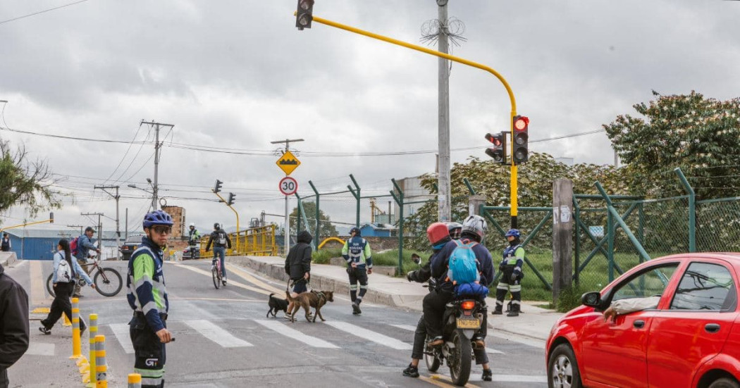 Foto de una vía de Bogotá 