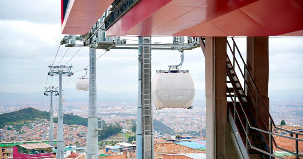 Foto de cabinas del TransMiCable San Cristóbal. 