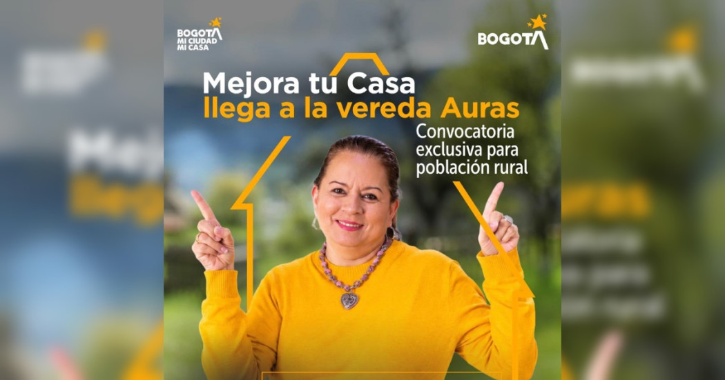 Foto que muestra el texto: mejora tu casa llega a la vereda aura