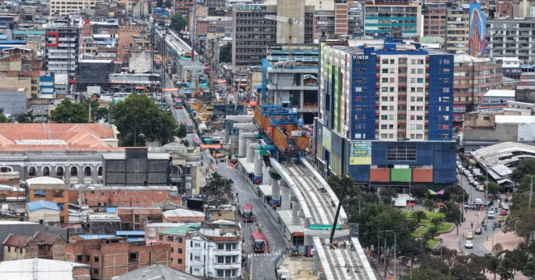 Foto de un frente de obra del Metro