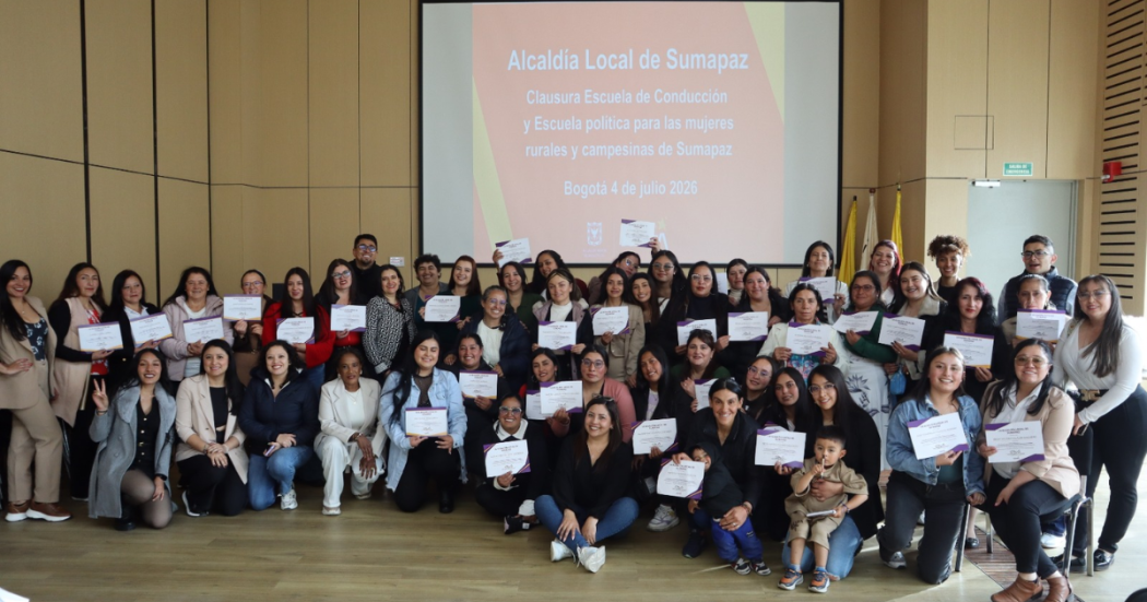 Foto de un grupo de mujeres de la localidad de Sumapaz