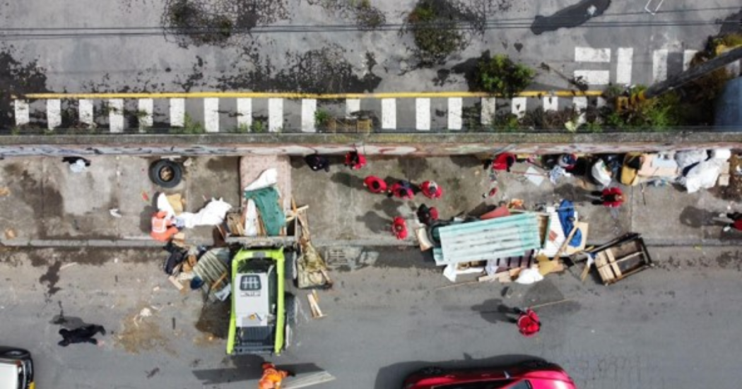 Imagen desde la altura a una de las calles del barrio La Isal del Sol