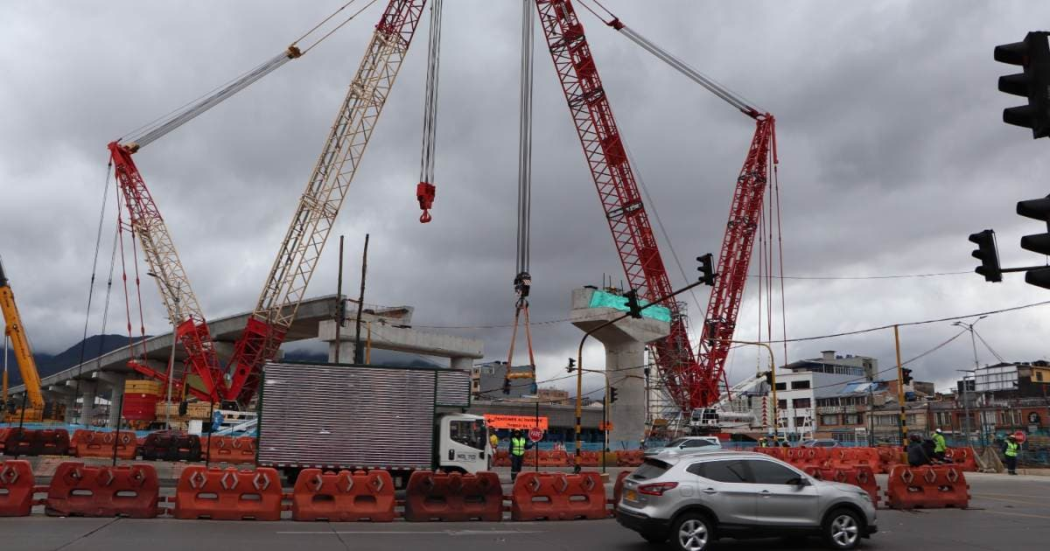 Foto de un frente de obra del Metro. 
