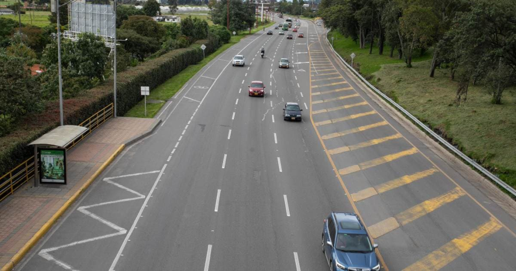 Foto de una vía de Bogotá 