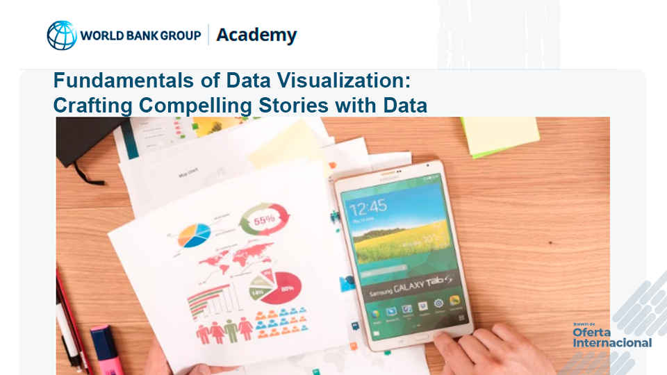 Profesional crea gráficos y visualizaciones de datos en un computador