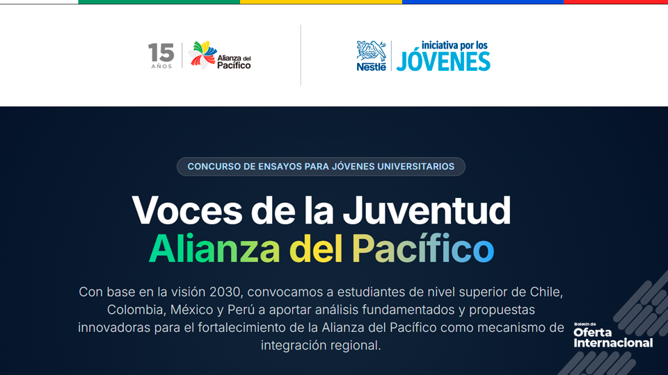 Concurso de ensayos para jóvenes universitarios de la Alianza del Pacífico