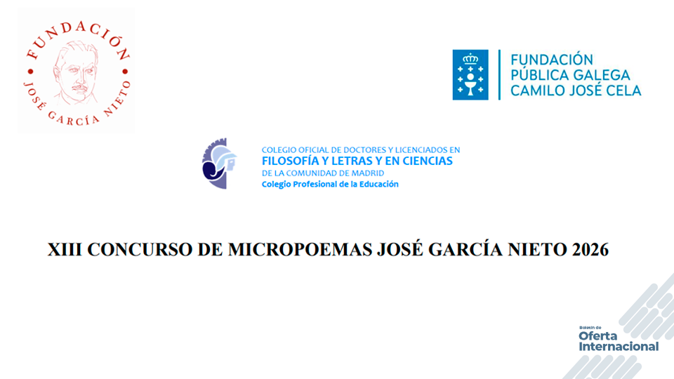 Concurso internacional de micropoemas José García Nieto para mayores de edad