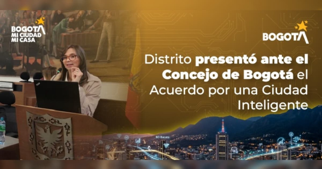 Foto del logo de Acuerdo Ciudad Inteligente en Bogotá.