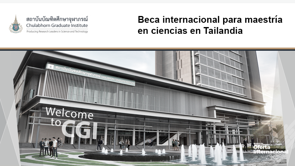 International CGI Scholarship – Chulabhorn Graduate Institute