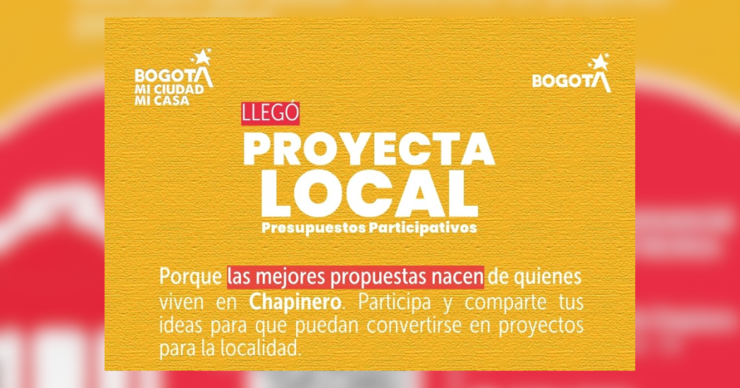 Imagen de la pieza gráfica de la Alcladía de Chapinero