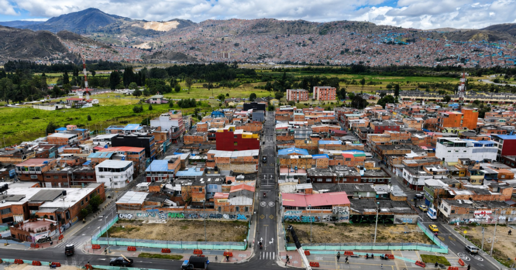 Foto panorámica de Bogotá 