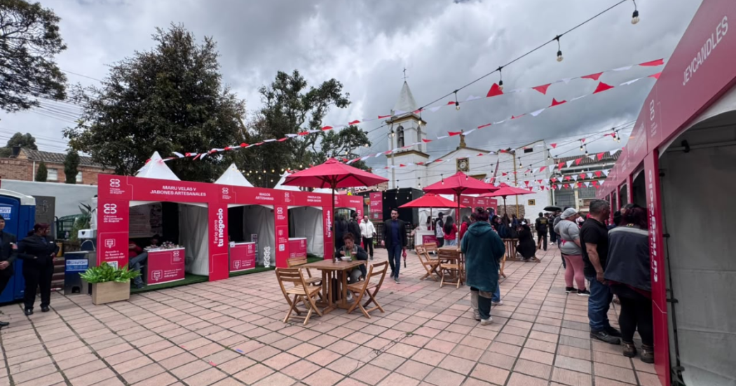 Foto de una feria de emprendimientos en Usme 