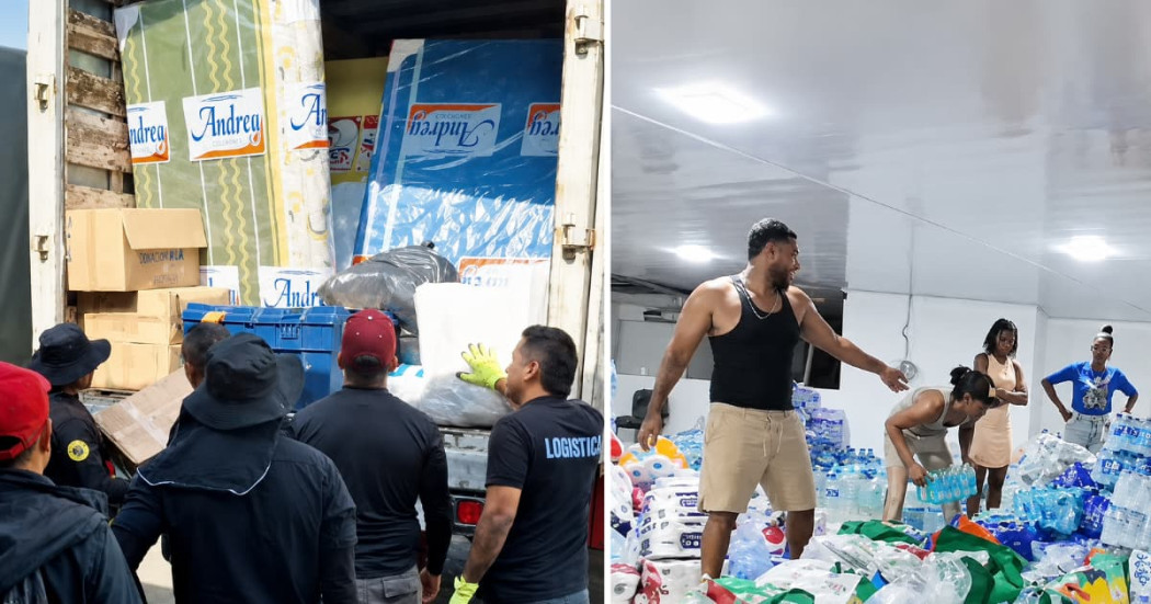 Foto de ayudas humanitarias de Bogotá para atención de terremoto en Buenaventura y Pereira.
