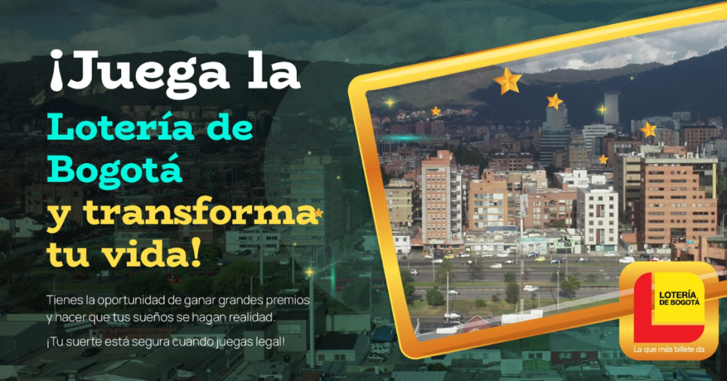 Pieza gráfica sobre la Lotería de Bogotá 