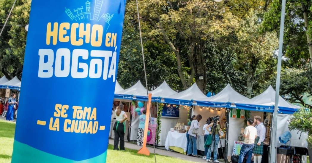 Foto de una feria de 'Hecho en Bogotá'.