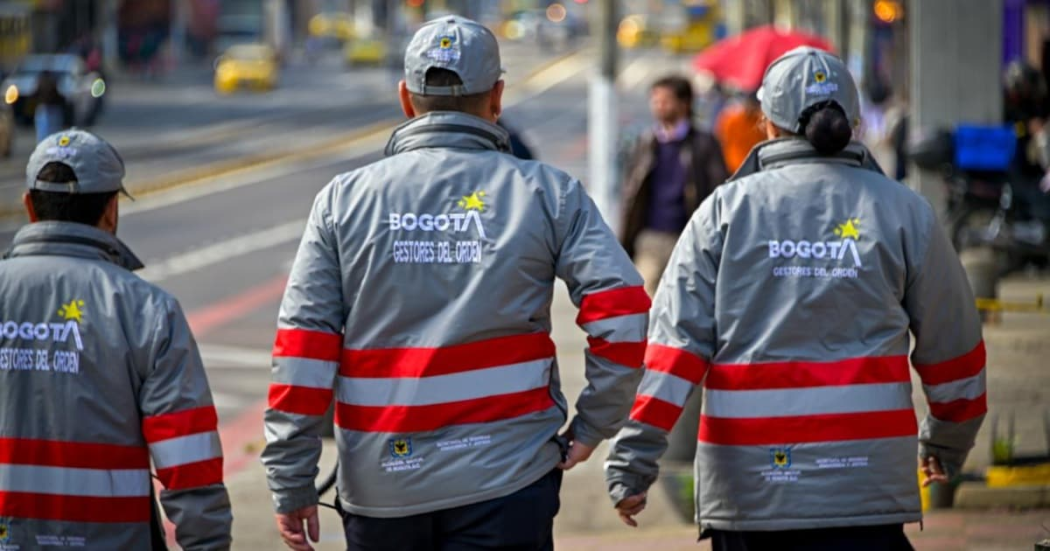Foto de un grupo de Gestores del Orden en Bogotá 