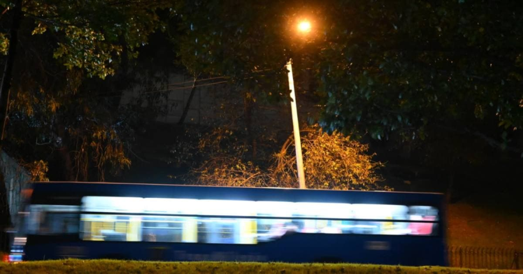 Foto de una luminaria en Bogotá