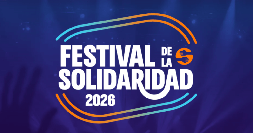 Cartel publicitario de la Fundación Solidaridad por Colombia con mensaje textual que dice: ´Festival de la Solidaridad 2026´